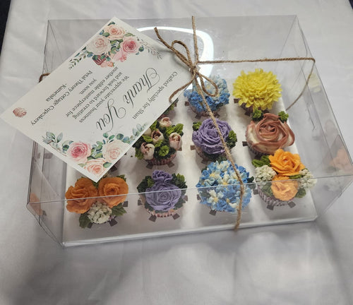 12 Cupcake Boxed Arrangement